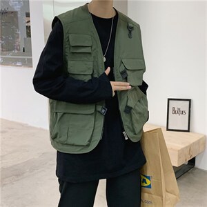 春秋韩版ins工装高街战术马甲宽松情侣款百搭背心男潮流2003-p35,男装背心/马甲,星座1008-2