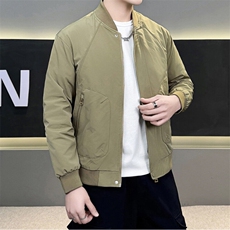 咖啡色男夹克上衣简约棒球领外套JK8503-P85，男装夹克，星座1012-1