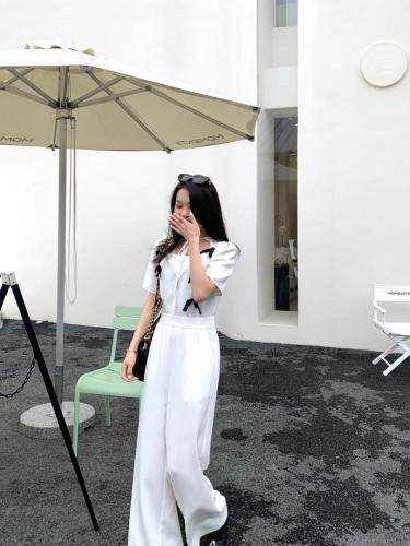 蝴蝶结西装连体裤，女装西装，HE