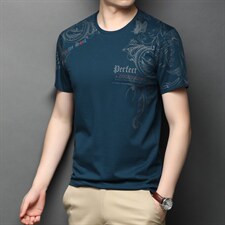 短袖t恤男士2023新款圆领体恤衫夏季半袖青年中袖薄款上衣服潮流，男装T恤，电商B212（原钱塘6029）