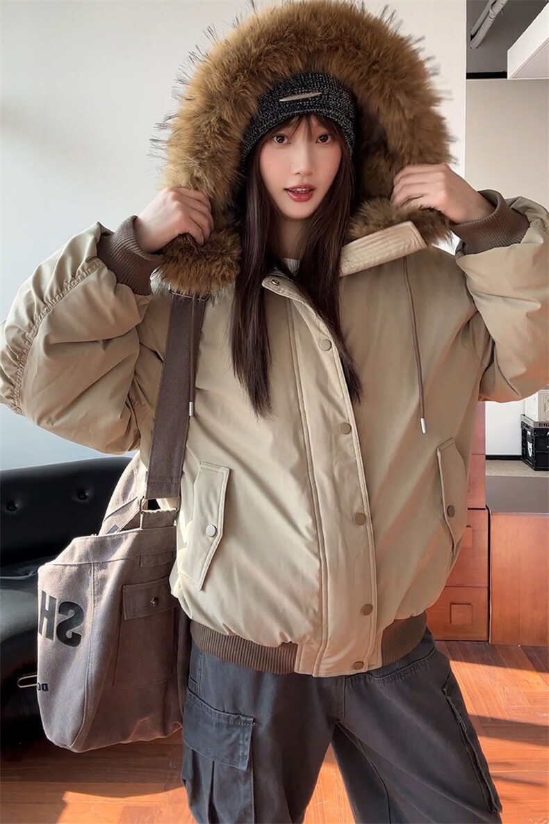 [现货座山雕羽绒服]连帽毛领加厚保暖百搭外套5D1200TP220368,男装羽绒服,电商A102