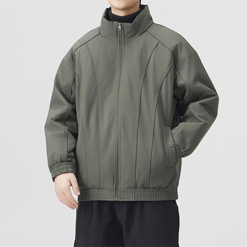 现货美式休闲加厚雪山棉衣夹克外套立领纯色三防户外工装棉服,男装夹克,电商A486-1