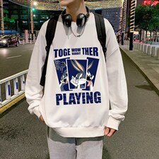 S6234-P28秋季圆领卫衣男大码韩版宽松长袖外套,男装卫衣,电商A040