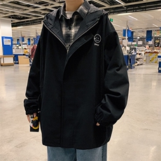 JK41072-P85纯棉连帽夹克男士大码工装夹克男外套男，男装夹克，电商A040