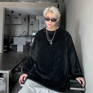 量大优供视频港风开衫毛衣针织衫男XH15-特p45,校服毛衣搭配什么好图片