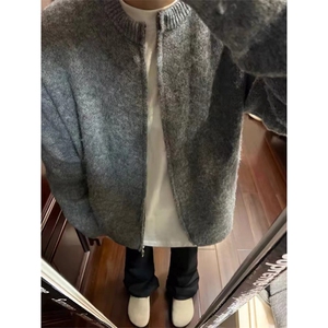 数据款现货！！马海毛毛衣外套慵懒风高级感针织开衫QCM01-P70图片