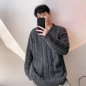 毛衣男秋冬新款港风宽松针织毛衫MYA5-P65图片