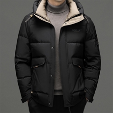 新款羽绒服男士冬季加厚羽绒服外套中年面包服男装白鸭绒外套上衣，男装羽绒服，钱塘6003（原4033）