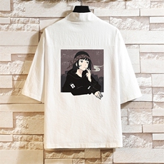 HF59122-P40风汉服男开衫外套七分袖道袍砖墙挂拍，男装民族服装，电商A040A