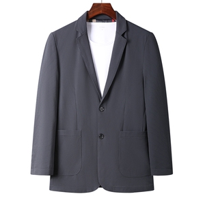 男士新款西装外套男秋季中年休闲单件上衣爸爸西服HPN688053-P170