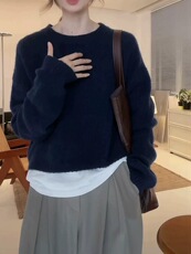 新款女装宽松羊毛羊毛衫时尚百搭舒适保暖，女装羊毛衫，恩泰羊绒