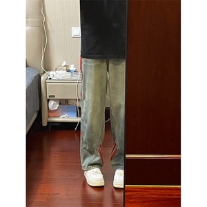 【有货】美式复古条纹牛仔裤男款春秋三条杠裤子G8512HH-特P55图片