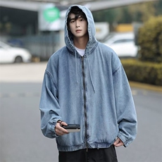 2023美式秋季牛仔夹克连帽外套YJ09P88，男装夹克，星座1116-2