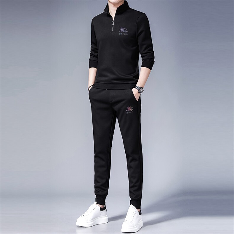 SA8365-2钱塘2020-2中年男士冬季厚款百搭半高领商务卫衣P147,男装休闲套装,钱塘207-2
