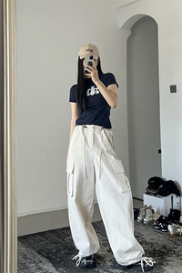 B221 美式ins街头hiphop休闲大口袋宽松工装裤 LK23121-P65 控88图片