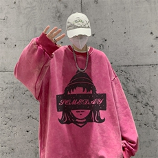 22新款秋复古美式水洗做旧宽松连帽男女中性卫衣301B-JB7900-P58，男装卫衣，星座301B