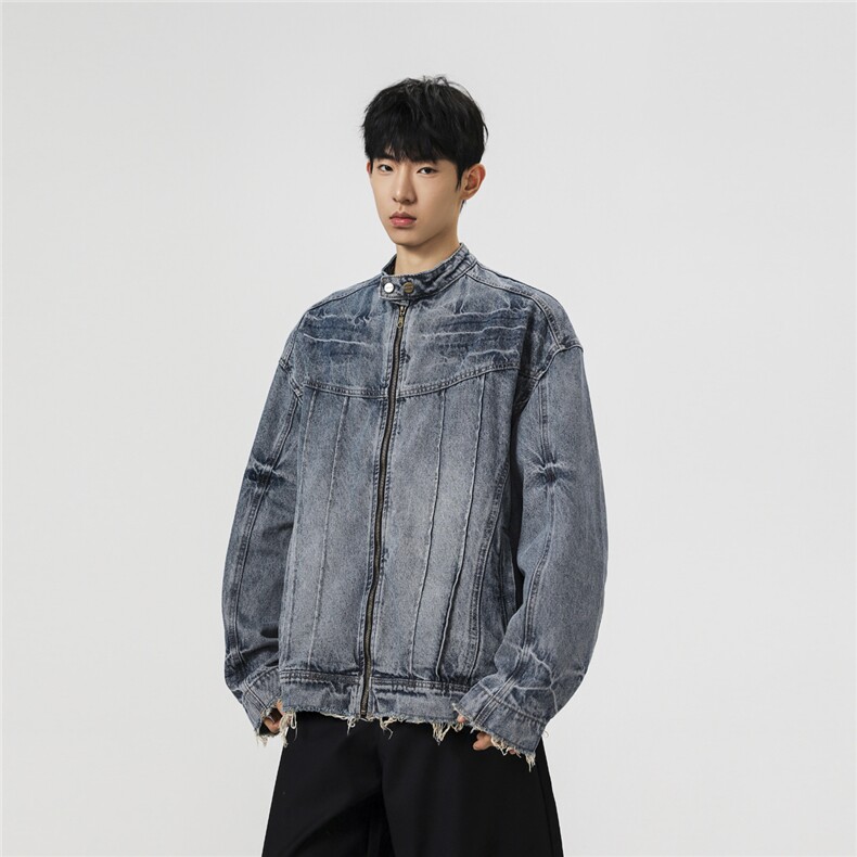 【现货】XZ1218(原611-3)WT4501特价P78机甲做旧水洗牛仔夹克,男装工装外套,星座1218（原611-3）
