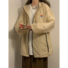 中性风黄灯撞色彩虹硅胶点缀防晒衣女潮牌防晒服男FS77001P65控88，男装夹克，星座226-1