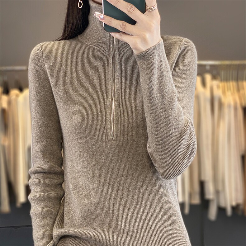 百搭休闲高级感秋冬保暖亲肤针织羊毛衫2024年秋季,女装羊毛衫,绒迪羊绒