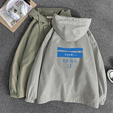 JK41033-P85纯棉连帽夹克男士大码工装夹克男外套男，男装夹克，电商A040