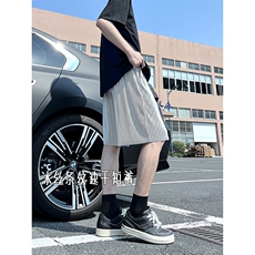 A178男女同款冰丝条速干短裤休闲夏季外穿宽松休闲裤DK159-P20，男装休闲裤，电商A178