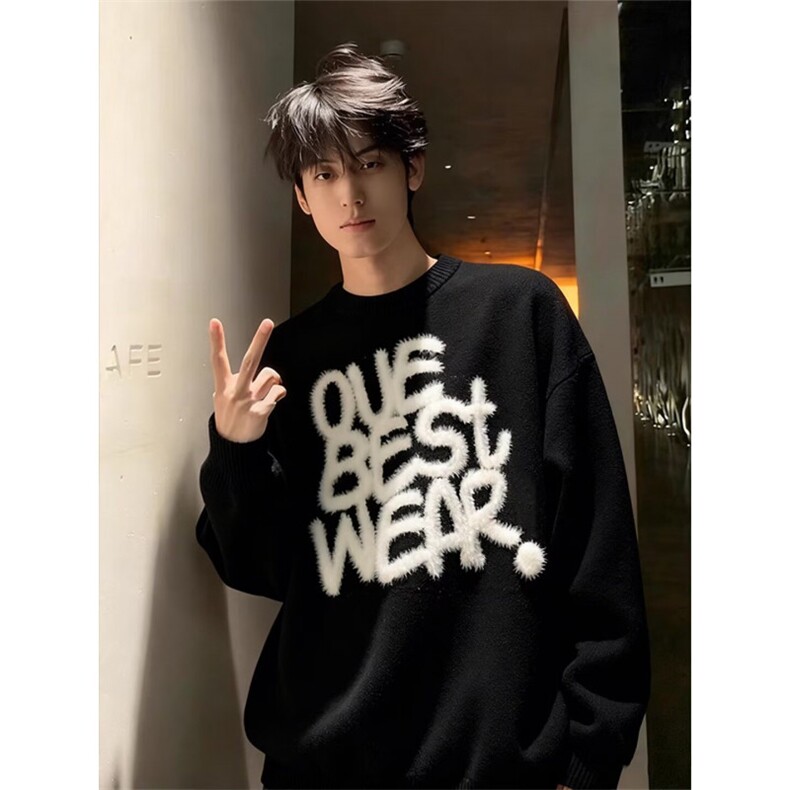 JY634-P53圆领毛衣针织衫男潮牌帅气,男装针织衫/毛衣,星座1501-3