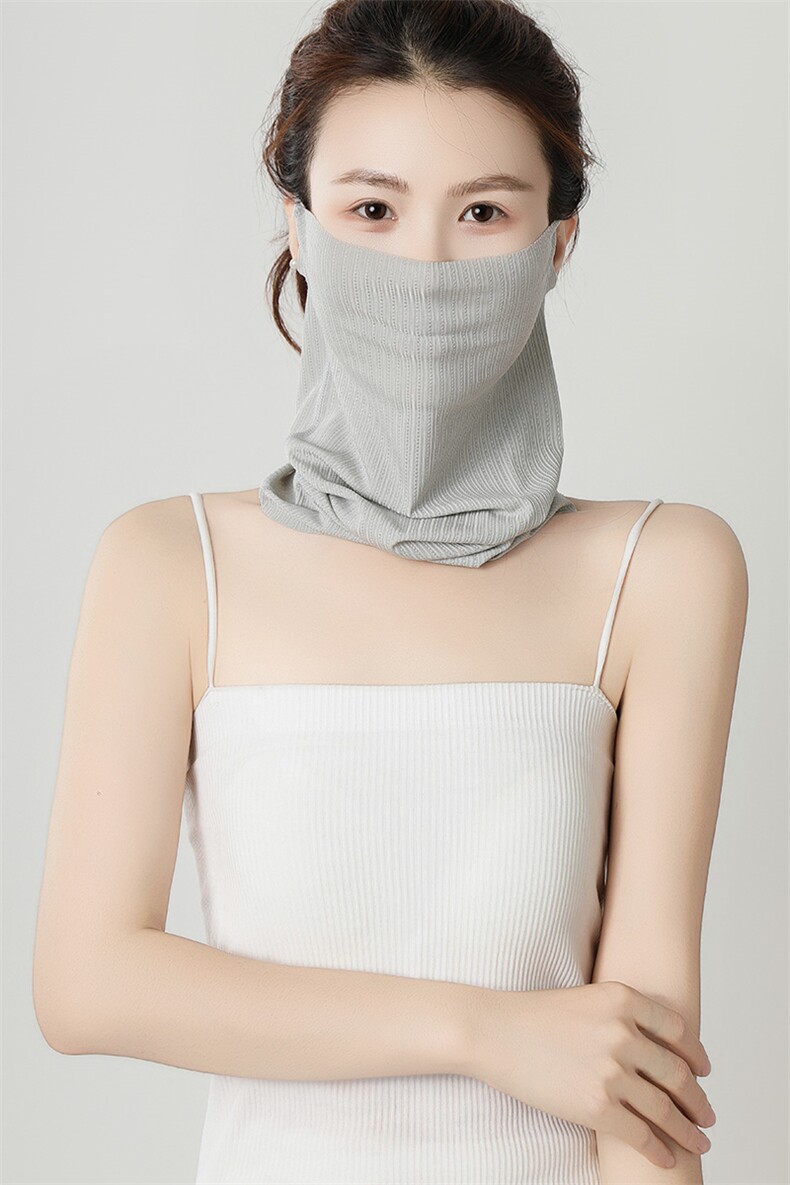 春夏季冰丝脖套防风挂耳护颈脖子透气防晒面罩,饰品周边,晨宏羊绒