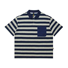PL785290克重磅灰蓝翻领polo，男装T恤，电商基地S002