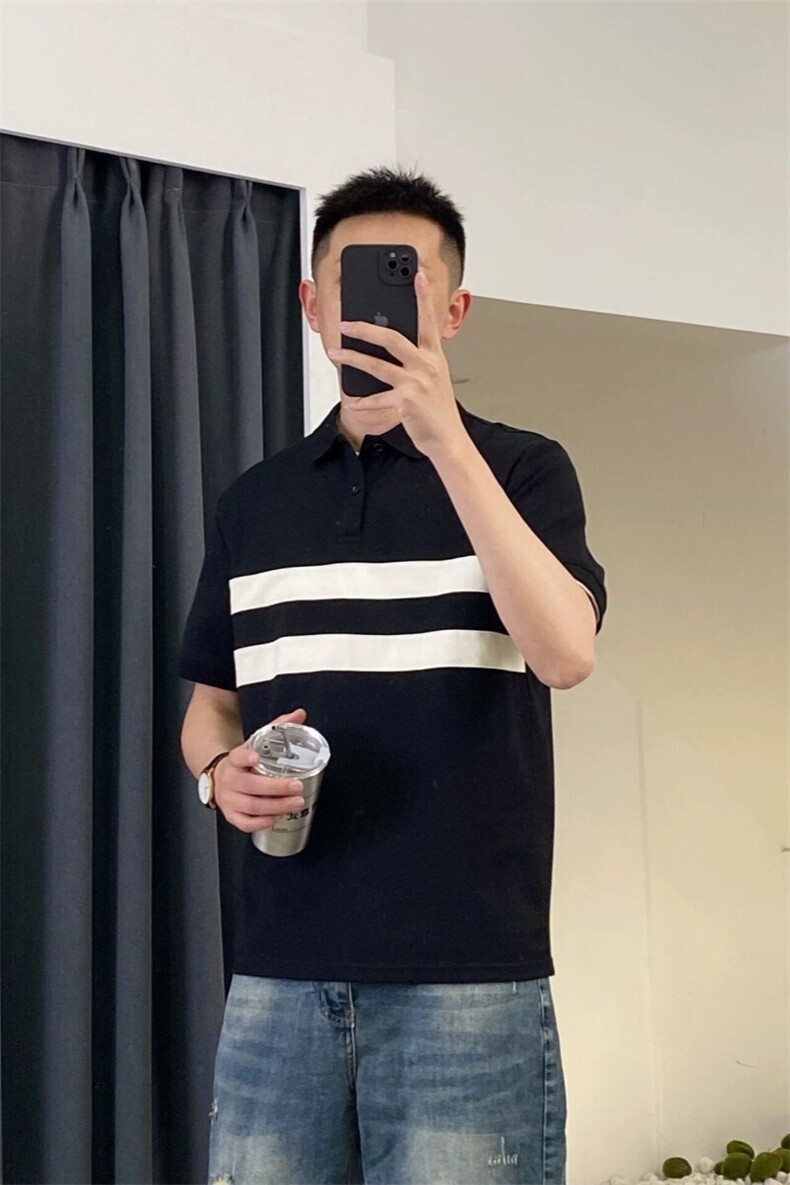 网图现货夏季新款拼色polo衫男短袖T恤TX07P55控78,男装T恤,电商B276A