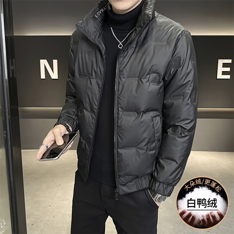 8808-P120 【标50%白鸭绒】2025新款男士羽绒服立领保暖夹克图片