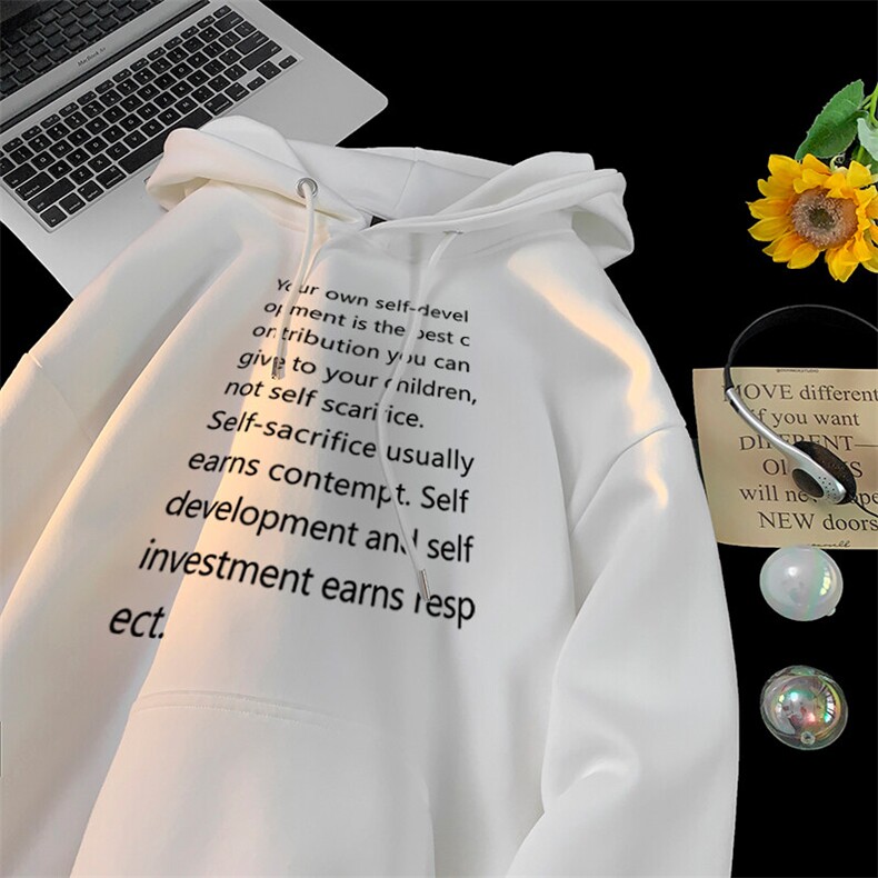 印花LOGO男女情侣潮牌连帽卫衣,男装卫衣,星座310A-4