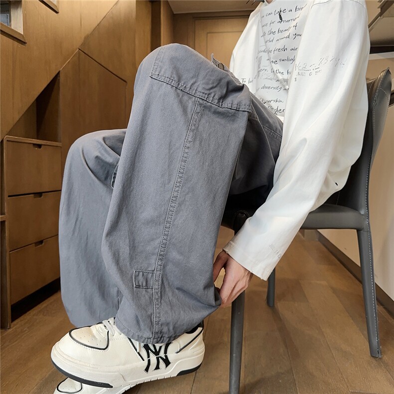 直筒工装水洗棉牛仔裤潮流长裤款,男装牛仔裤,星座302A-2