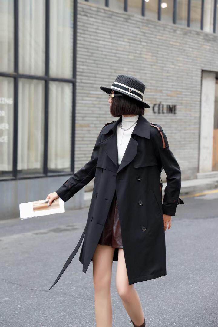 中长款收腰风衣，女装风衣，YO\VLF雅洛菲