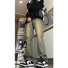 有视频现货抖音牛仔裤男GK11-P55-限价68，男装牛仔裤，星座310A-1