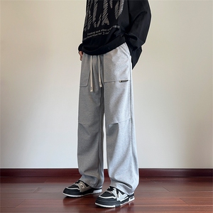 秋冬季美式高街vibe褶皱工装男潮牌休闲裤子XZ301b-2-CK716P28图片