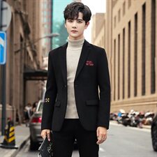 秋冬西装领男毛呢外套社会小伙店主风毛呢夹克青春N7601-P120，男装毛呢大衣，星座1206（原A206）