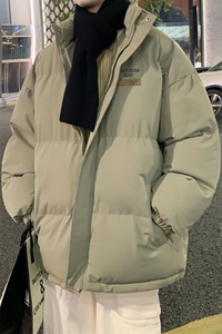 新款面包服冬季情侣休闲立领棉衣男生保暖休闲宽松外套MF9577图片