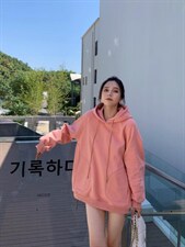 冬季新款加绒卫衣，女装卫衣/绒衫，卡希妮(5F)