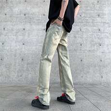 美式高街潮流宽松直筒休闲牛仔裤A161-S2319-P58，男装牛仔裤，电商A161