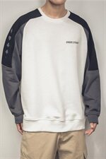 2021秋季新款男士圆领卫衣韩版宽松拼接潮流202-7-GW01，男装卫衣，星座1302