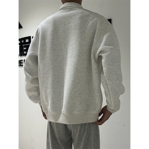 抖音得物高品质二开 25秋冬美式高街结构设计POLO翻领卫衣外套W77图片