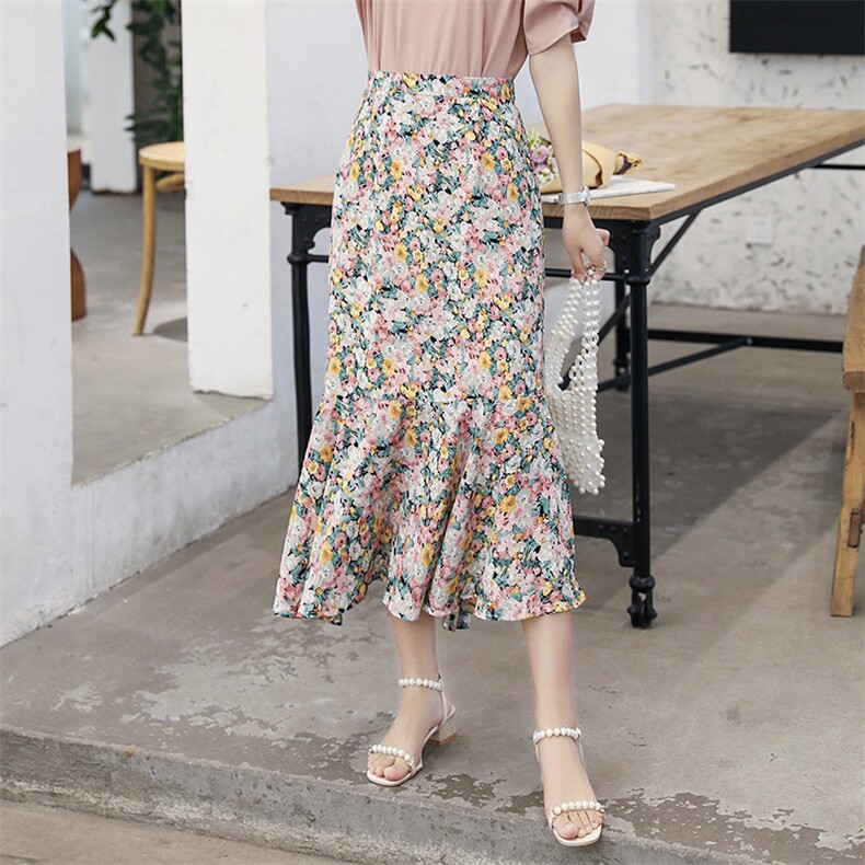 碎花半身裙女2021夏季新款女装连衣裙时尚百搭裙子,女装半身裙,慧尚依恋