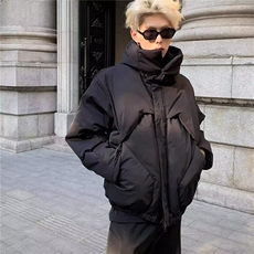 网图现货美式宽松连帽设计感加厚棉服MY2530特P90，男装棉衣，星座205-3