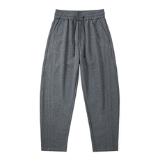 春季弯刀卫裤男宽松直筒休闲裤美式潮流垂感松弛感长裤Z2623-P50，男装休闲裤，星座509