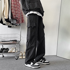SJ-217-2-K2402-P55秋季新款宽松直筒工装裤男防水冲锋裤休闲裤，男装工装外套，星座217-2