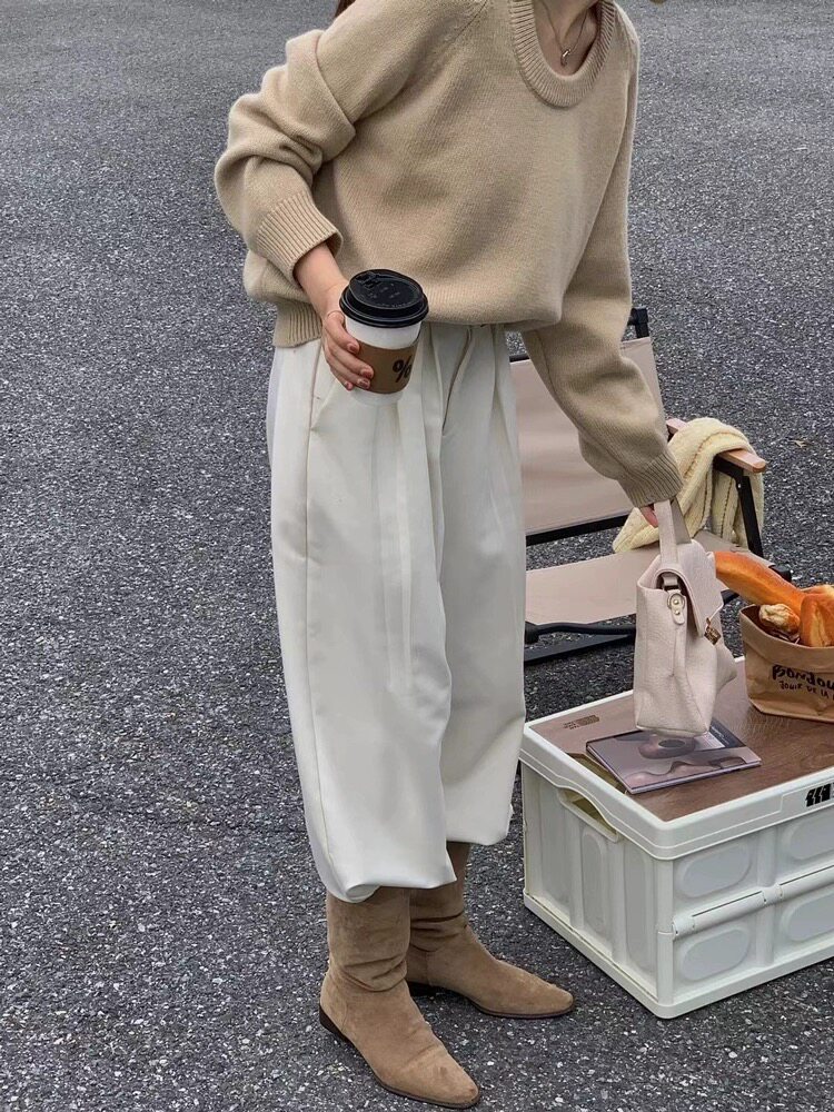 毛衣女宽松慵懒风秋冬百搭韩版针织打底衫内搭上衣,女装羊毛衫,思途羊绒