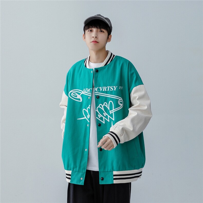 26春季款潮流休闲宽松情侣刺绣夹克外套JK9107/P30,男装夹克,星座202