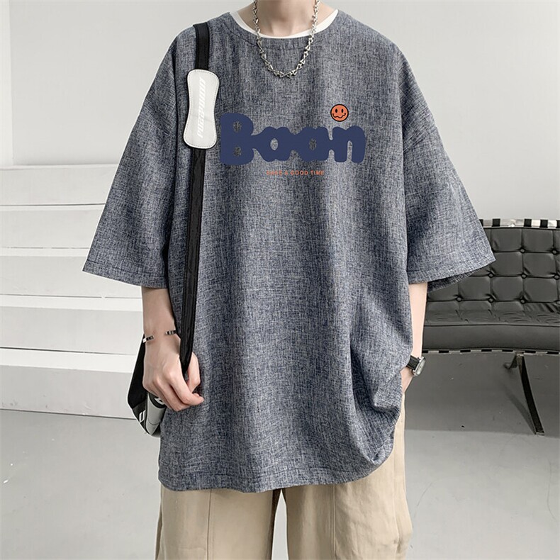 风复古亚麻短袖男棉麻t恤男半袖ZT71406-P35,男装T恤,电商A040