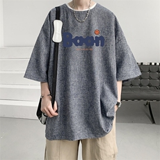风复古亚麻短袖男棉麻t恤男半袖ZT71406-P35，男装T恤，电商A040