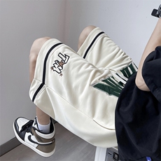 夏季复古休闲潮牌五分裤短裤男美式高街潮篮球运动裤K7218-P32，男装休闲裤，星座512-3